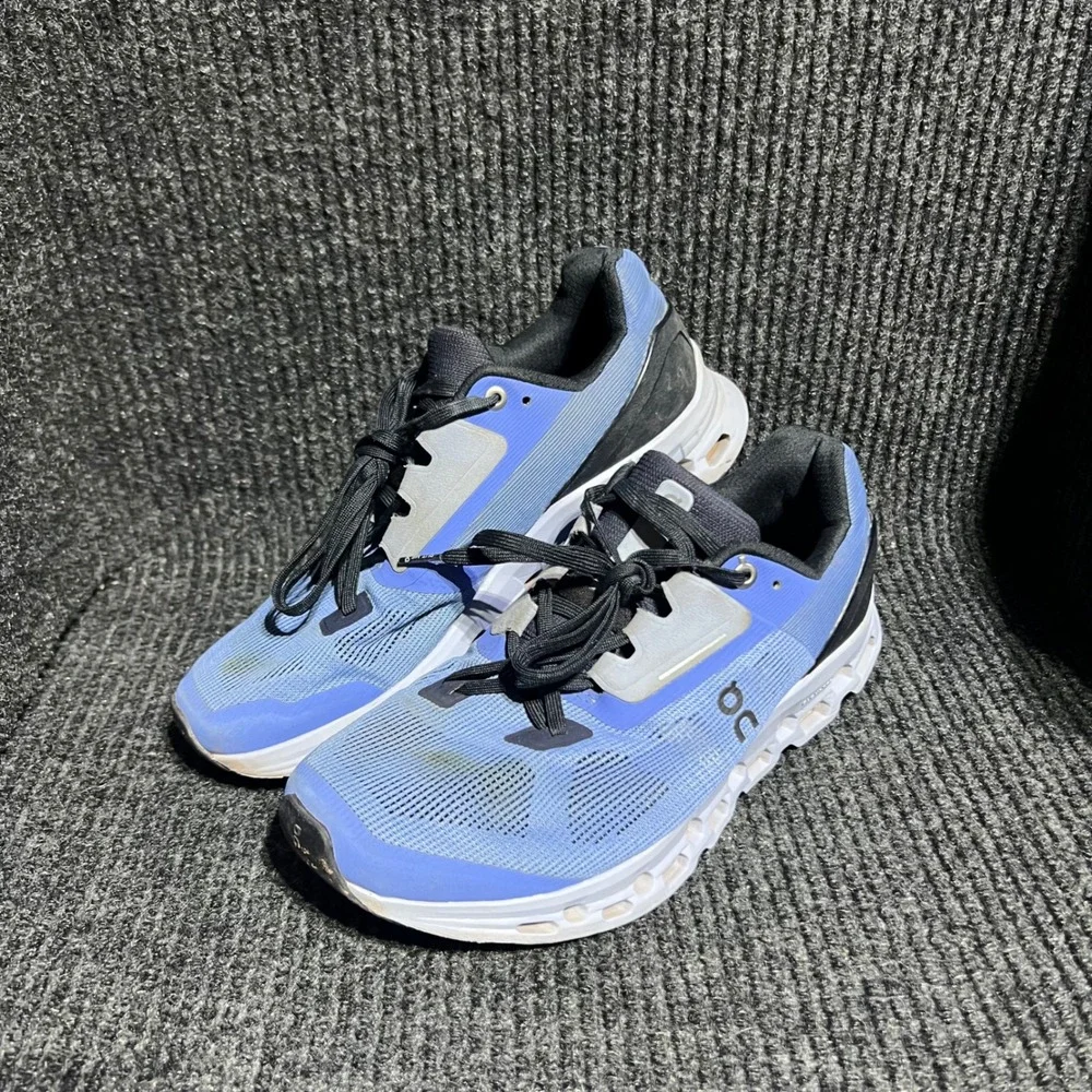 On Running Cloudstratus Women Size 8 Blue Grey Road Running Shoes 39.99209